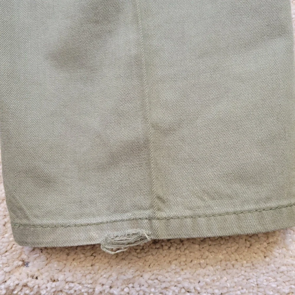 Levi's 505 Regular‎ Fit Straight Leg Olive Green Khaki Pants Jeans Men 36x34